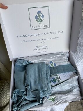 SUE SARTOR Pleated Flounce Maxi | Mist Raw Silk Taffeta